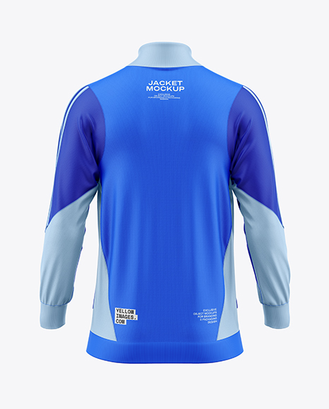 Long Sleeve Training Jacket Mockup - Back View