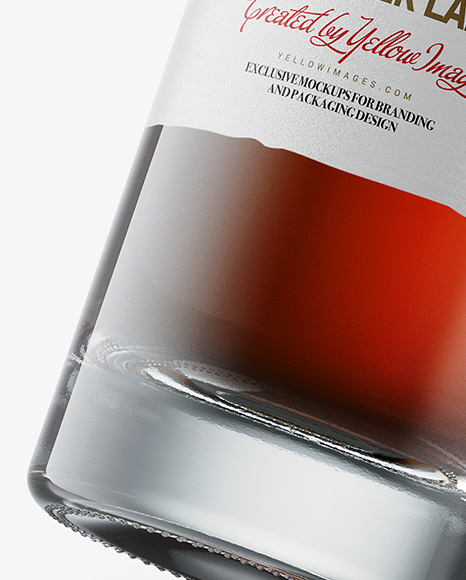 Tall Cognac Bottle Mockup