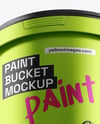 Metallic Bucket Mockup