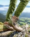 Pair of Hiking Boots on Woman's Legs Mockup