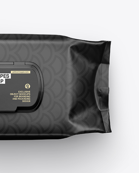 Matte Wet Wipes Pack Mockup
