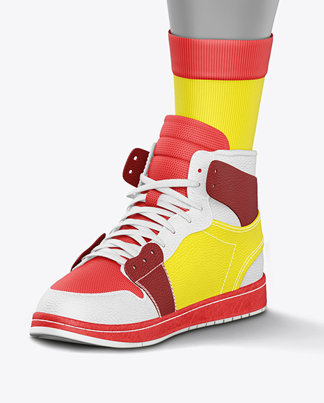 Full Basketball Kit Mockup - Half Side View