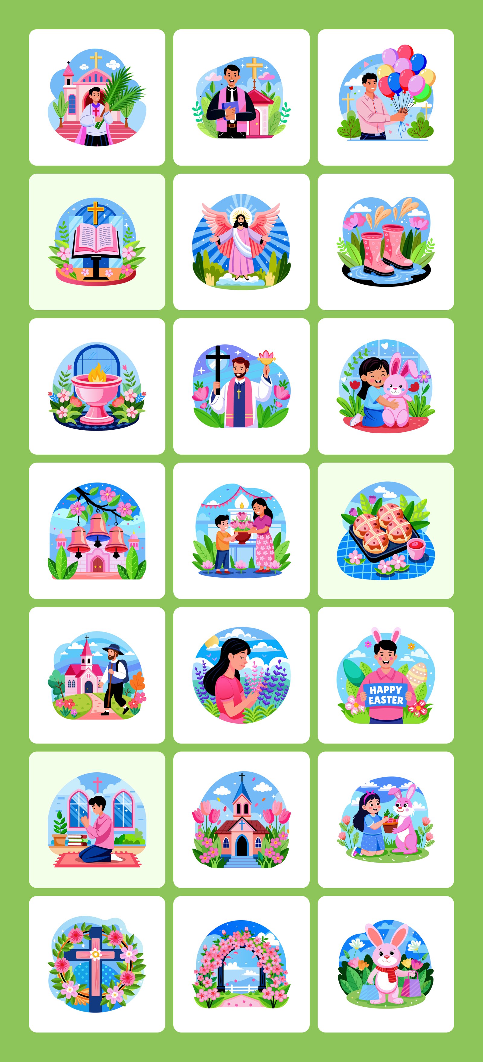 Easter Illustrations Bundle