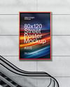 Framed Poster on a Wall Mockup