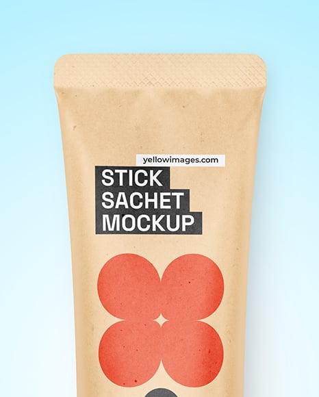 Kraft Stick Sachet Mockup