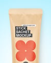 Kraft Stick Sachet Mockup