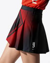 Asian Woman Wearing Table Tennis Uniform Mockup