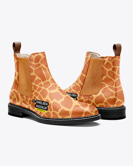 Pair of Chelsea Boots Mockup - Chelsea Boot mockups