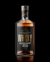 Whiskey Bottle on Black Background Mockup