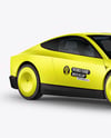 Electric RoboCab Mockup - Half Side View