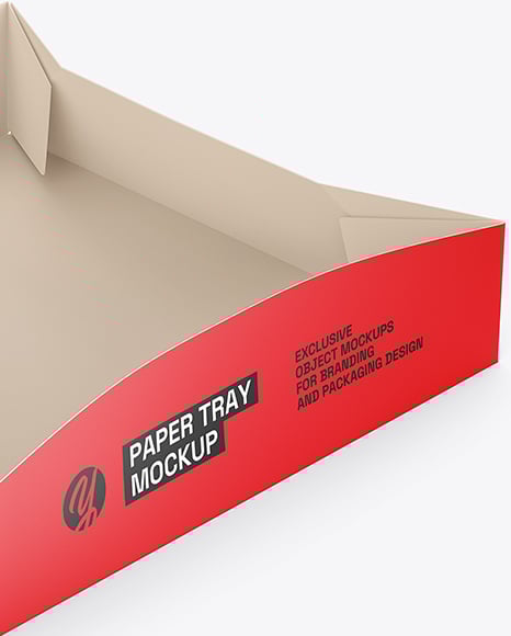 Paper Food Tray Mockup