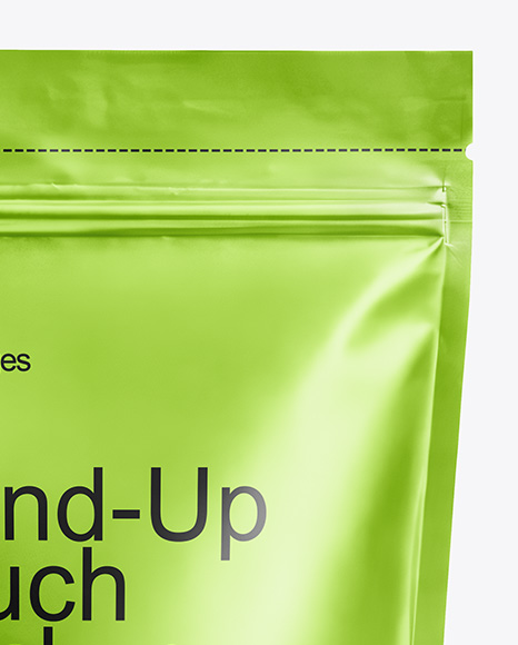 Metallic Stand-up Pouch Mockup