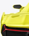 Sport Car Mockup - Back View