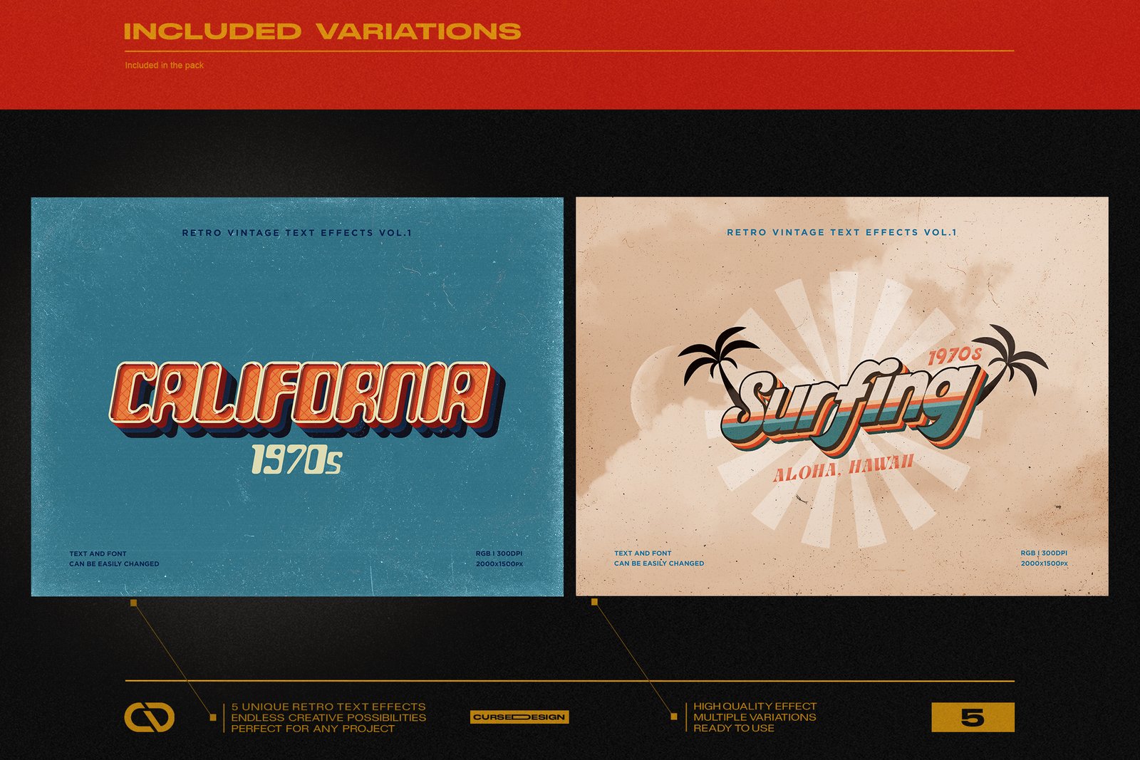 Retro Vintage Text Effects Vol.1