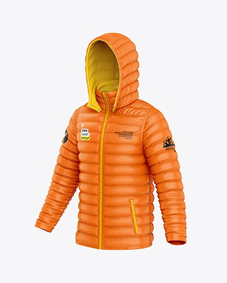 Glossy Down Jacket Mockup