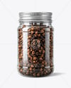 Plastic Jar with Whole Cloves Mockup