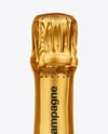 Dark Glass Champagne Bottle Mockup