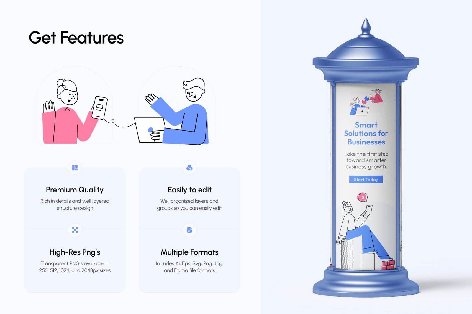 Professional Growth Illustration Set