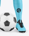 Kids V-Neck Sports full Kit Mockup - Front View