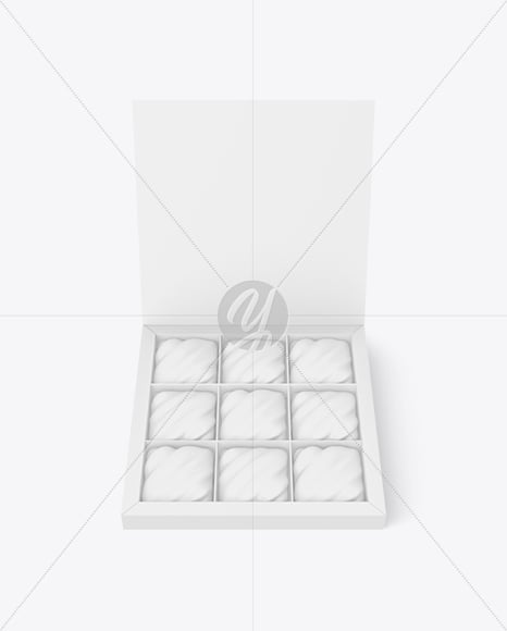 Box with Chocolates Mockup