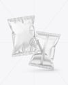 Glossy Snack Bags Mockup