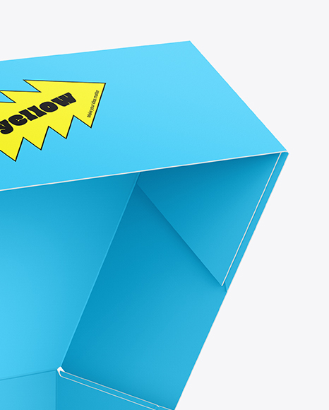 Opened Cake Box Mockup