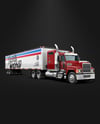 Truck Semi Trailer Mockup - Half Side View