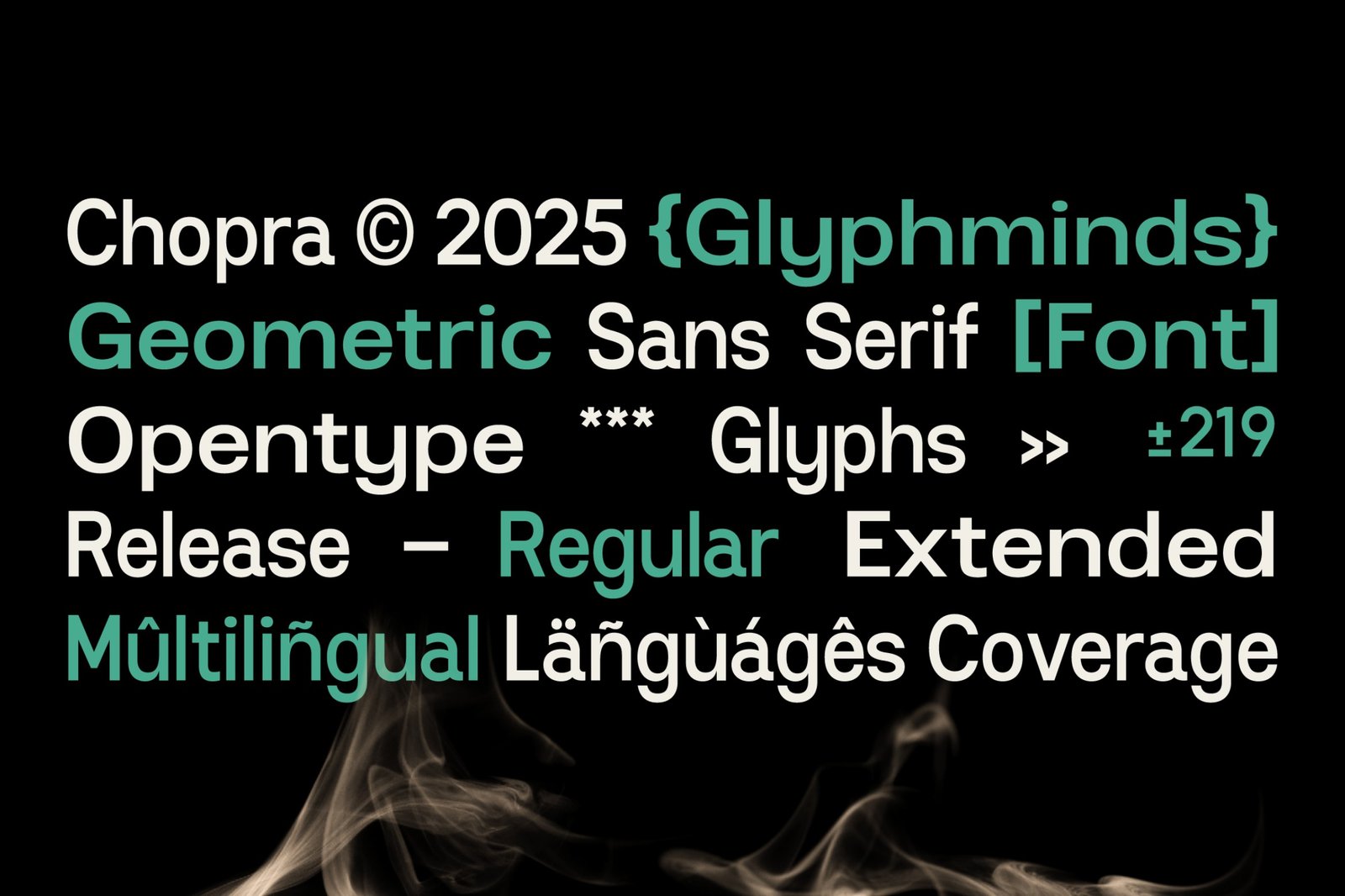 Chopra Typeface
