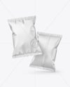 Matte Snack Bags Mockup