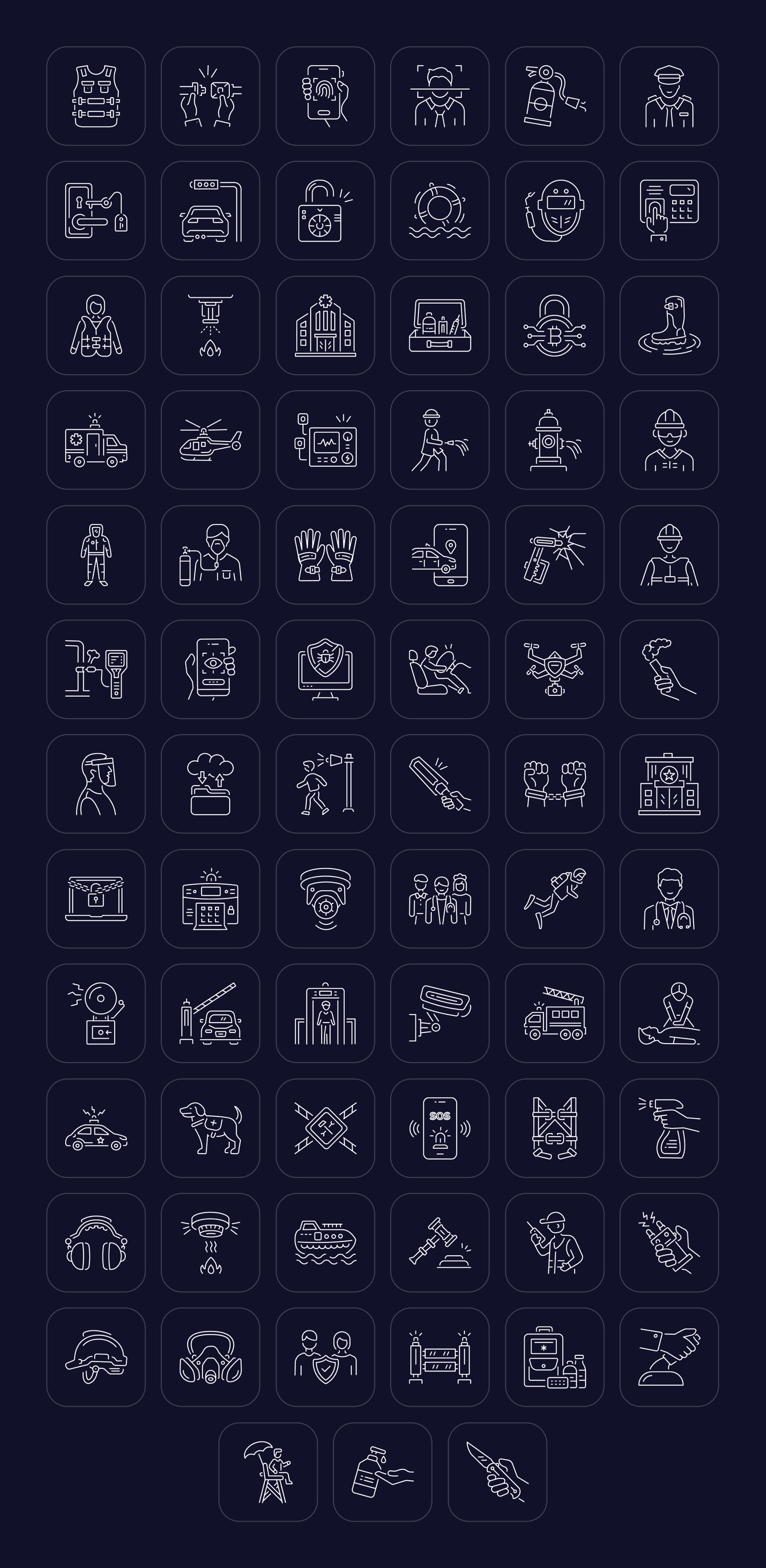 Security and Protection Icon Set