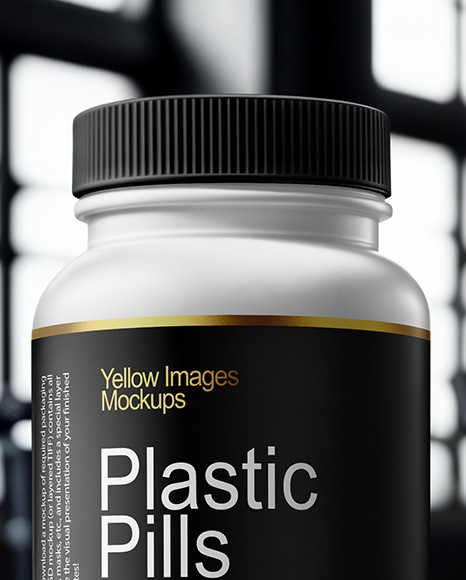 Plastic Pill Bottle Mockup