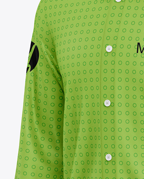 Men's Long Sleeve Shirt Mockup - Half Side View