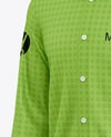 Men's Long Sleeve Shirt Mockup - Half Side View