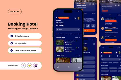 BookNStay – Hotel Booking App Design Template