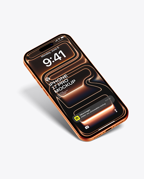 iPhone 17 Pro Mockup - Premium PSD Mockups