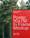Stand with Poster in The Forest Mockup