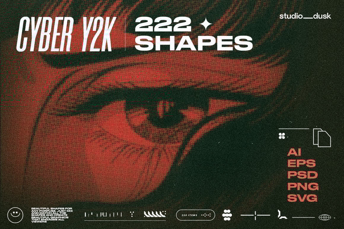 Cyber Y2K Shapes