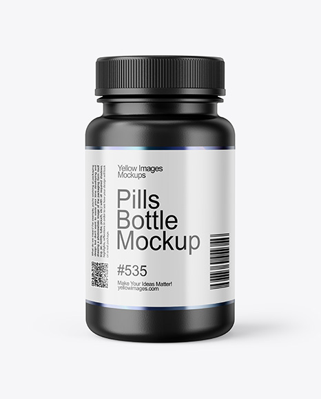 Plastic Pill Bottle Mockup