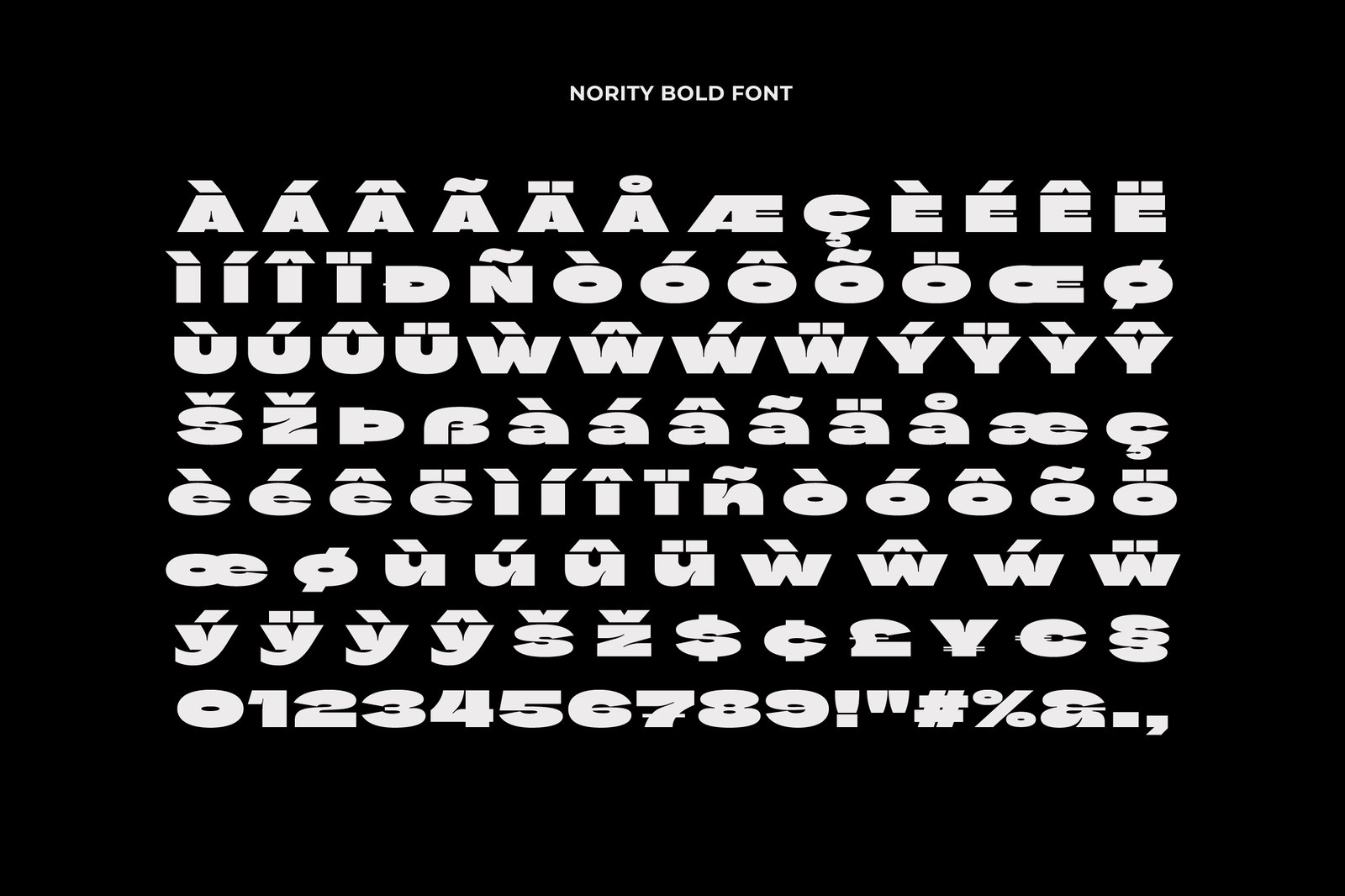 Nority - Inktrap Bold Font