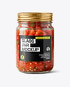 Jar with Tomato Bruschetta Mockup