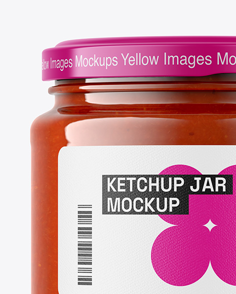 Tomato Sauce Jar Mockup