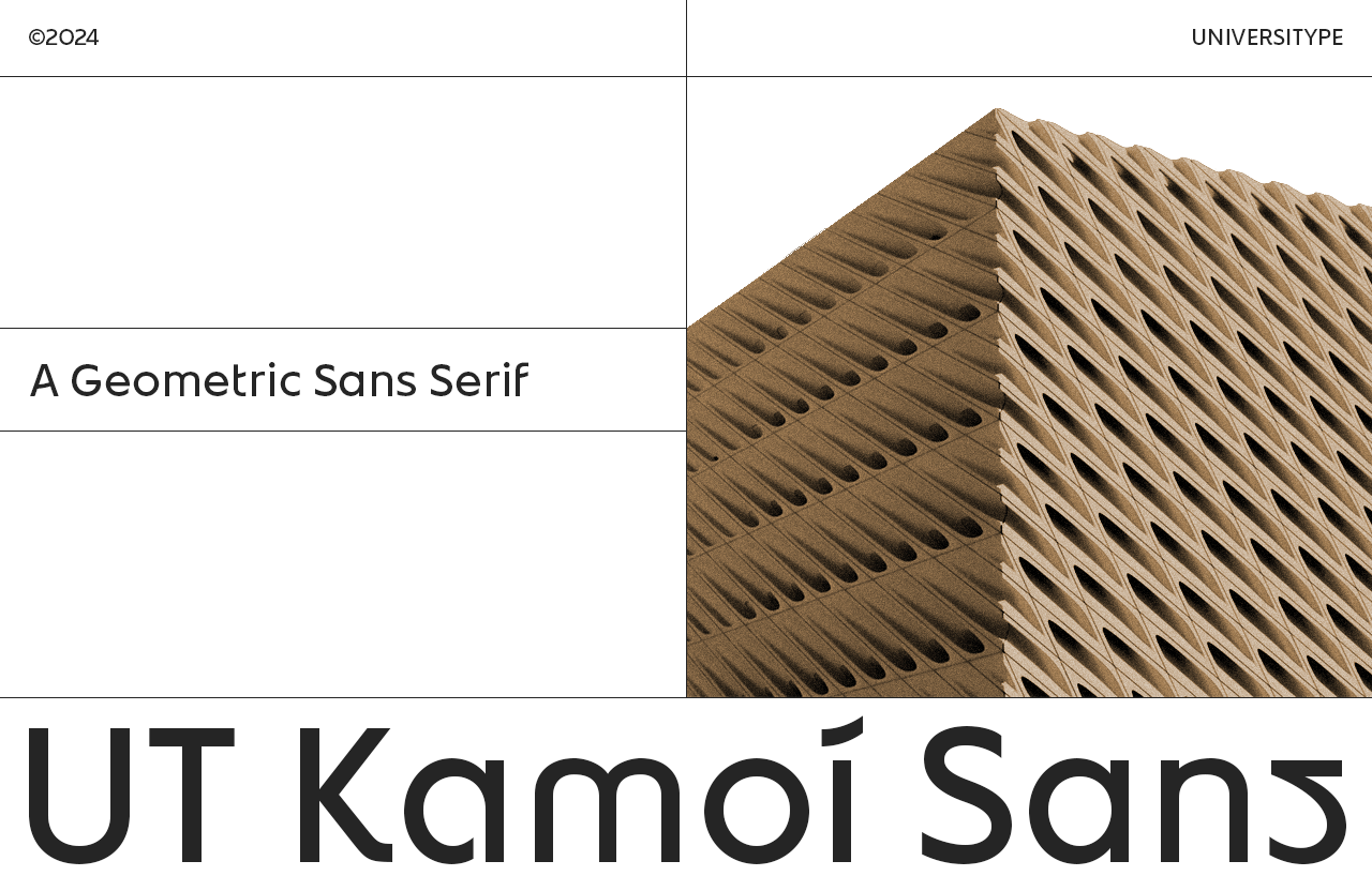 UT Kamoi Sans - A Geometric Sans Serif