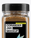 Plastic Jar with Grounded Coriander Mockup