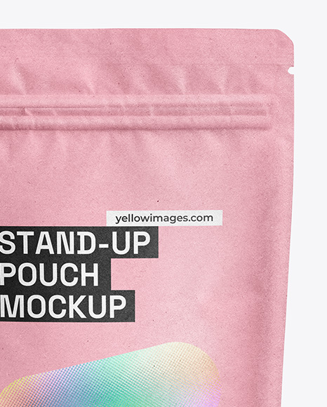 Kraft Stand-up Pouch Mockup