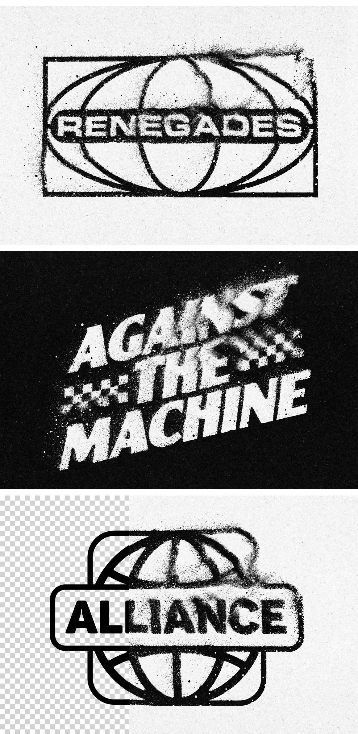 Dusty Distortion Text Effect