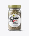 Glass Jar with Herbes de Provence Mockup