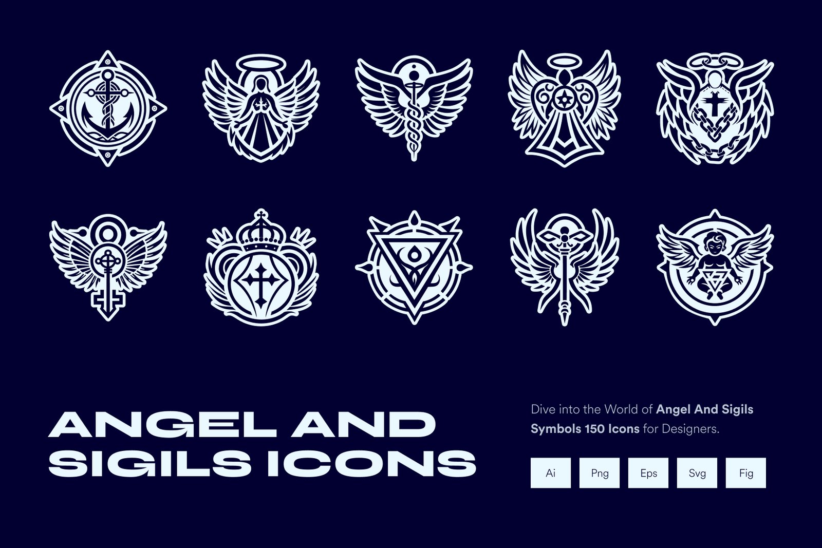 Angel Symbol and Sigils Set
