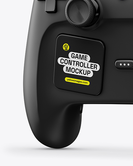 Steam Controller Mockup - Half Side View