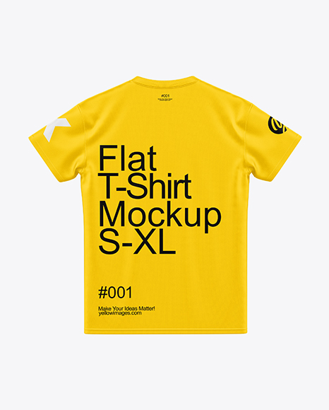 T-Shirt Mockup - Back View - Jersey t shirt mockup