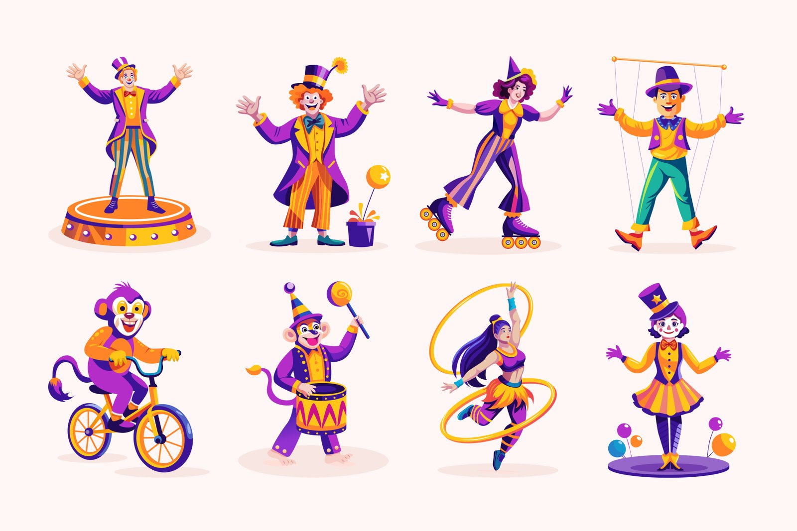 Circus Performer Illustrations